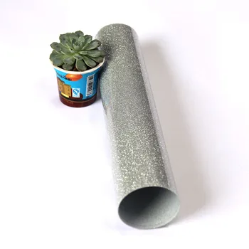 

0.5x3m/20inchx 10feet Silver Glitter Heat Transfer Heat Press for Iron On For Clothing Vinyl