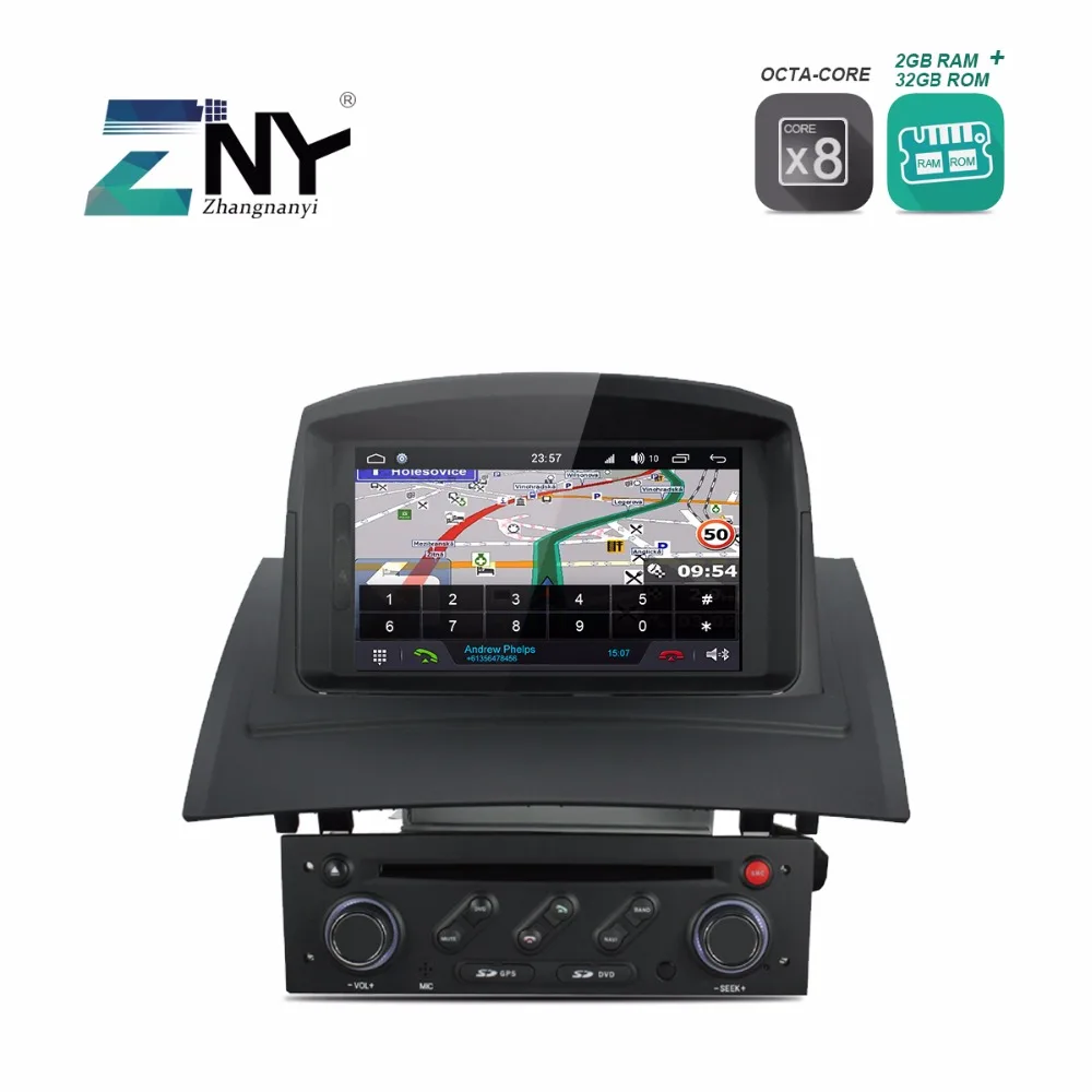 Clearance Android 8.0 Auto Radio For Renault Megane 2 2005-2009 Fluence 7" Car Stereo RDS FM Audio Video GPS Navigation Headunit Carplay 4