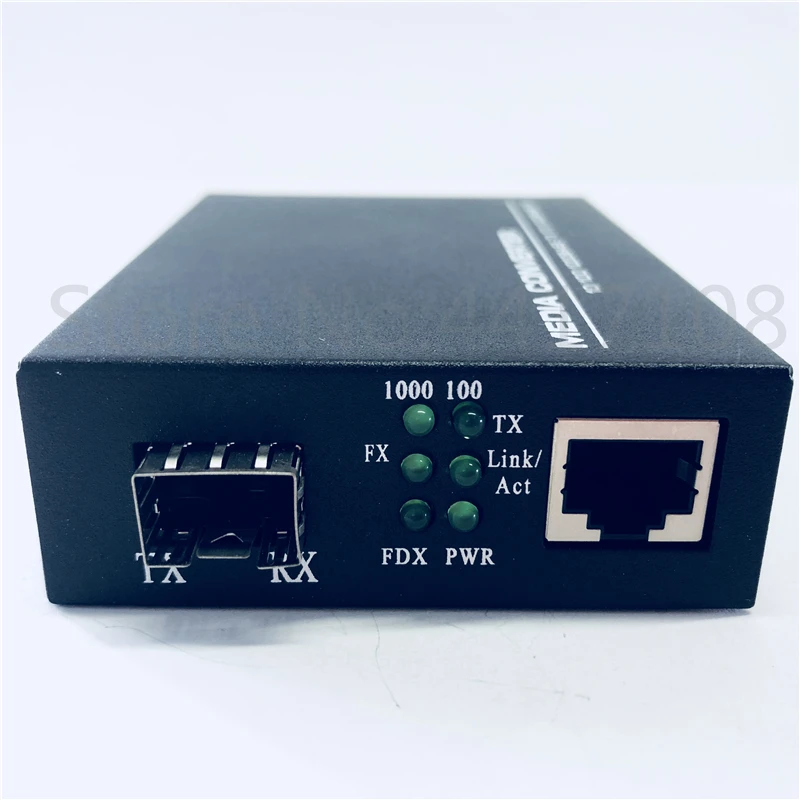 SFP волоконный медиаконвертер в RJ45 гигабитный медиаконвертер SFP 10/100/1000M Ethernet конвертер приемопередатчик волоконно-оптический коммутатор