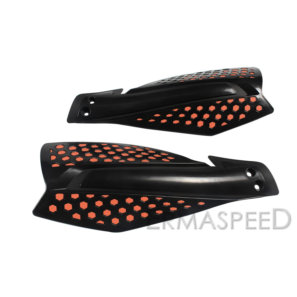Пара мотоциклетных щитков для рук 22 мм 7/8 ''ABS пластик защита для рук 11 цветов для KTM SX EXC XCW SMR защита для мотокросса - Цвет: black-orange