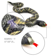 Boa gonflable grand serpent en mouvement, jouets de construction, jouets pour enfants, modèle d'horreur, cadeaux en Pvc