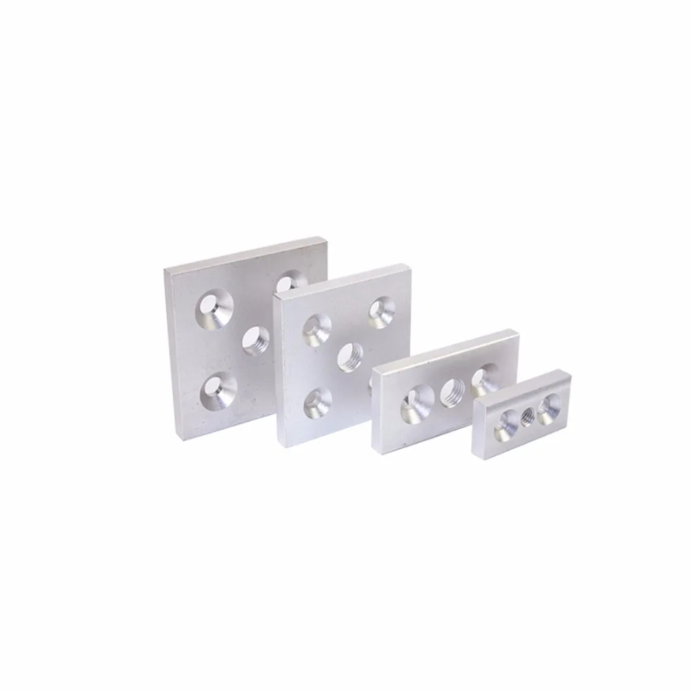 

3030-8080 M12/M16 Aluminum Face Plate Connection Plate Casters Adjust the feet to support the bottom plate for EU standard DIY