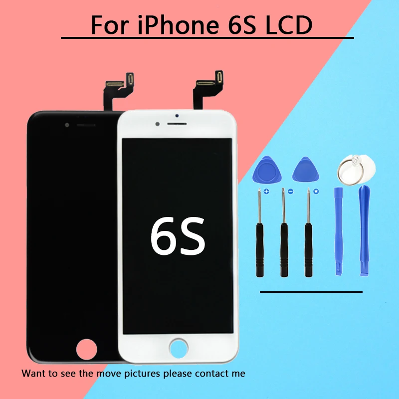 

1PCS 100% Tested LCD for iPhone 6 6S LCD Display with Digitizer Replacement Quality AAA No Dead Pixel for iphone 6s LCD screen