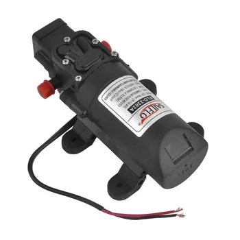 

DC 12V Diaphragm Self Priming Pump 1.07 Gallons Per Minute Electric High Pressure Pump 80 PSI Boat Fresh Water Pump 2.6 Amp