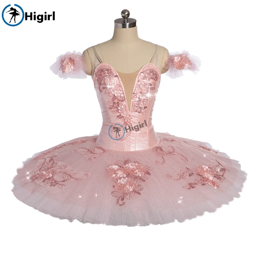 Women Sugar Plum Fairy Professional Ballet Tutu Girls Pink La Sylphide Performance Classical Ballet Dance Tutu Costumes BT9172