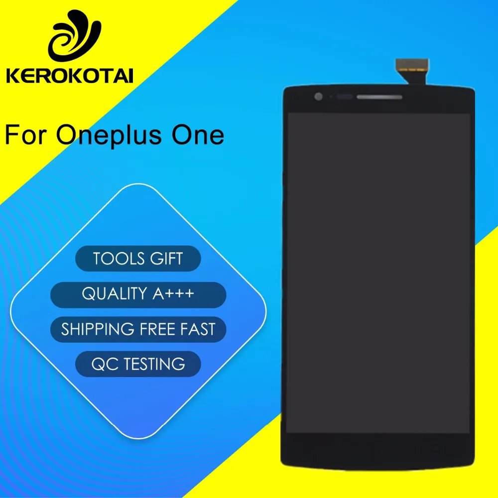 

For Oneplus One Original 100% Tested Good Quality LCD Display Touch Screen Digitizer Assembly One Plus 1 LCD Assembly With Frame