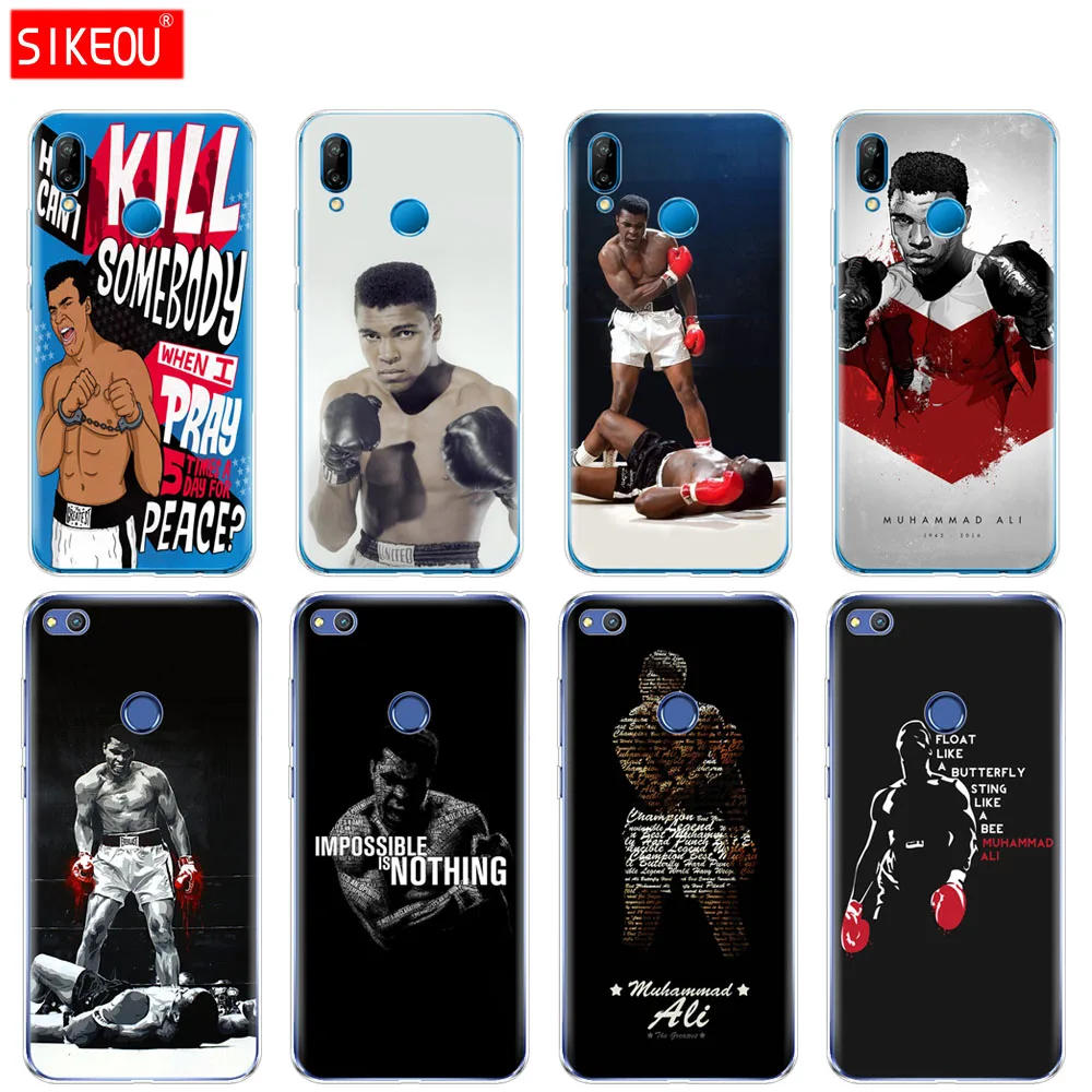 

Silicone Cover Phone Case For Huawei P20 P7 P8 P9 P10 Lite Plus Pro 2017 p smart 2018 Muhammad Ali boxing champion