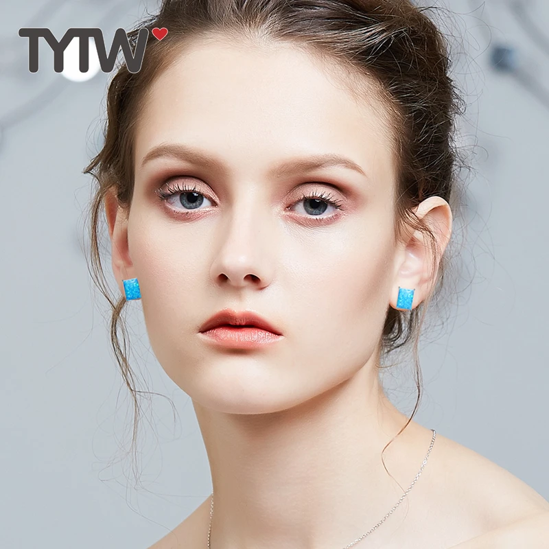 Женские серьги гвоздики из серебра 925 пробы с фианитом|simple earrings|stud earringsstud earrings for