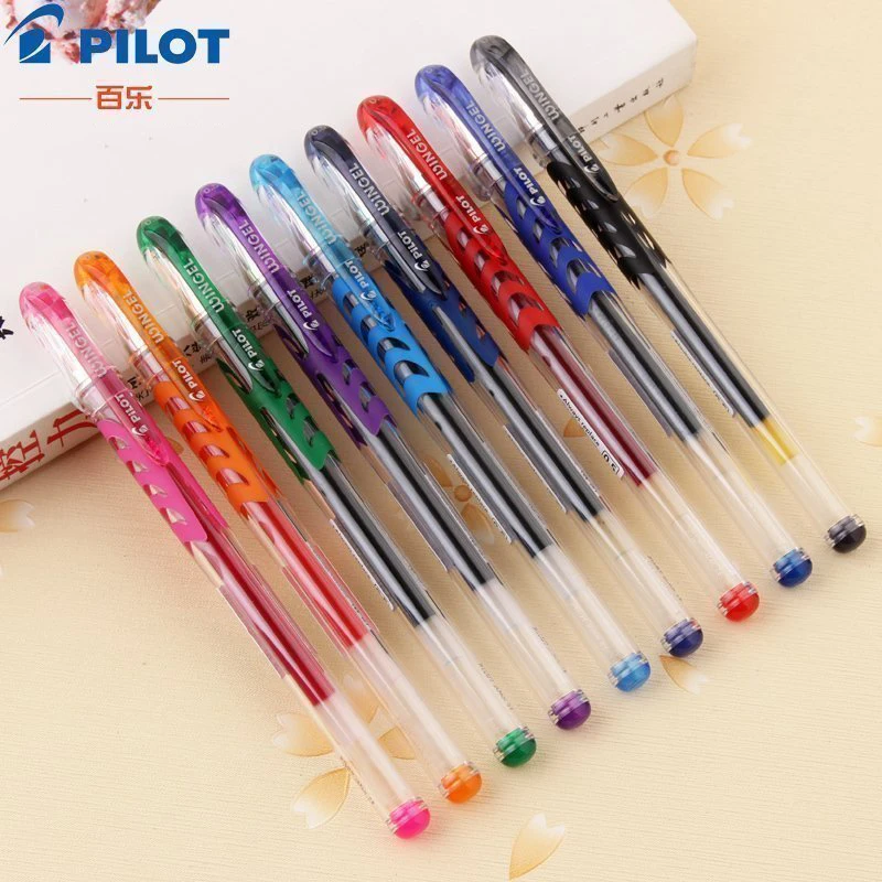

12pcs/box Pilot Gel Ink Roller Ball Pen BL-WG-38 Ultra Fine 0.38mm 9 Colors for Choose Neutral Pens Student Writing Stationery