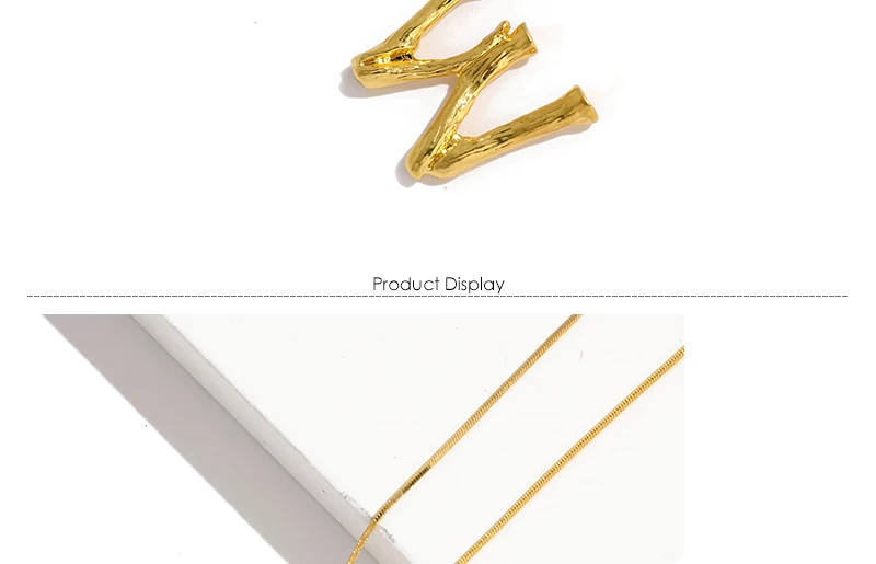 Big Letter Necklace Pendant in A Z Fashion Gold Necklace For Women Dubai Link Chain Metal Necklaces& Pendants Jewelry (3)