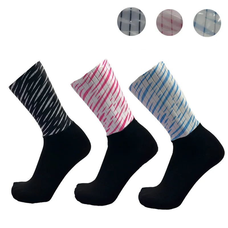 

2 Pairs/Pack New Anti Slip Sport Outdoor Cycling Socks Integral Moulding High-tech Compression Bike Running Socks