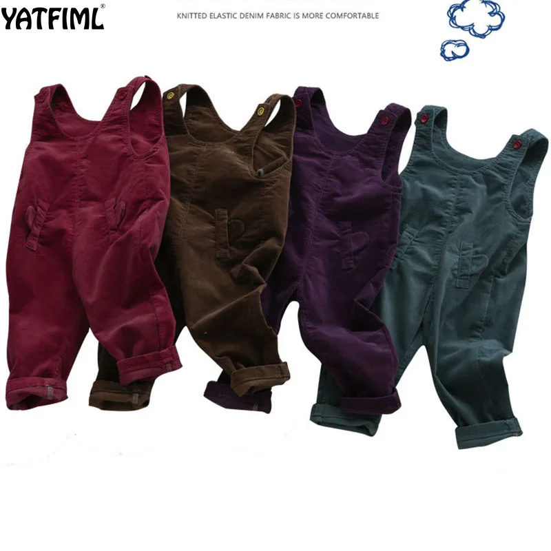 YATFIML/ г.; весенне-осенний вельветовый комбинезон без рукавов для новорожденных мальчиков; хлопковая одежда; комбинезон; популярная куртка
