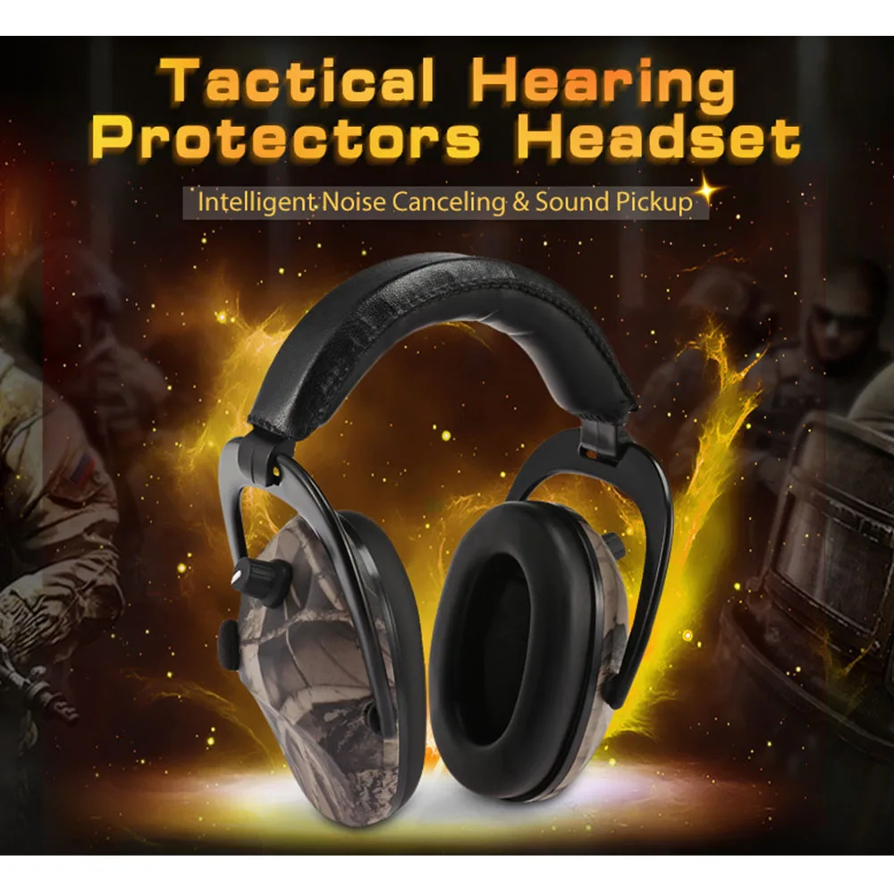 

Tactical Headsets Intelligent Noise Canceling Dual Switch Sound Pickup Headset Hearing Protector Avoid Noise Hunting Accessories