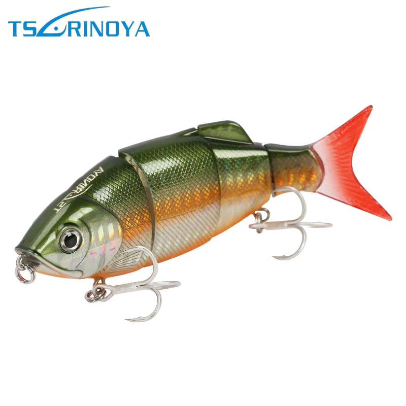 Рыболовная приманка Tsurinoya DW26 1 шт. ВИБ 11 см 27 г 4 сегмента свимбейт морская и