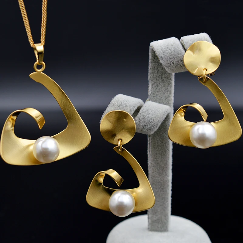 Sunny Jewelry милые романтические Ювелирные наборы колье серьги кулон для вечерние