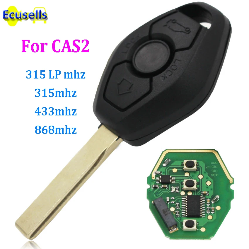 

315LP MHZ 315MHz 433MHZ 868MHZ 3 buttons Remote Key with ID7944 ID46 Chip for BMW CAS2 5 series E46 E60 E83 E53 E36 E38 E39 HU92