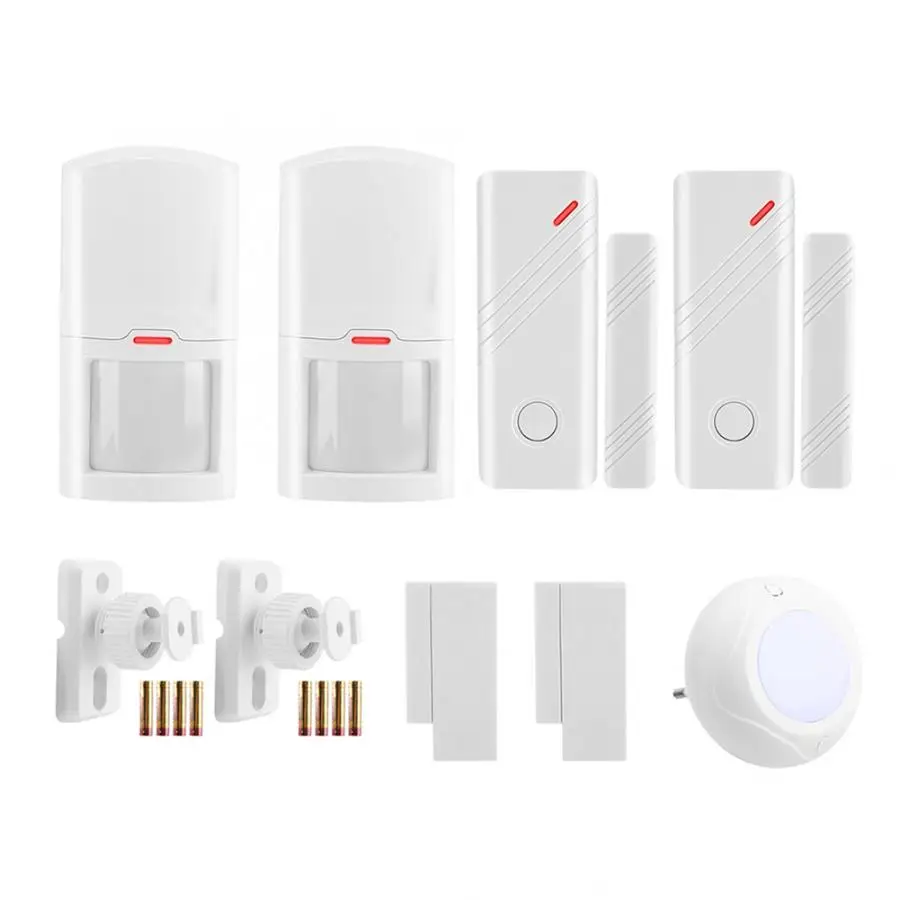 

Wireless Security Alarm 1 Sound Light Siren 2 Infrared Sensor 2 Magnetic Sensor (JD11+03D+03B)