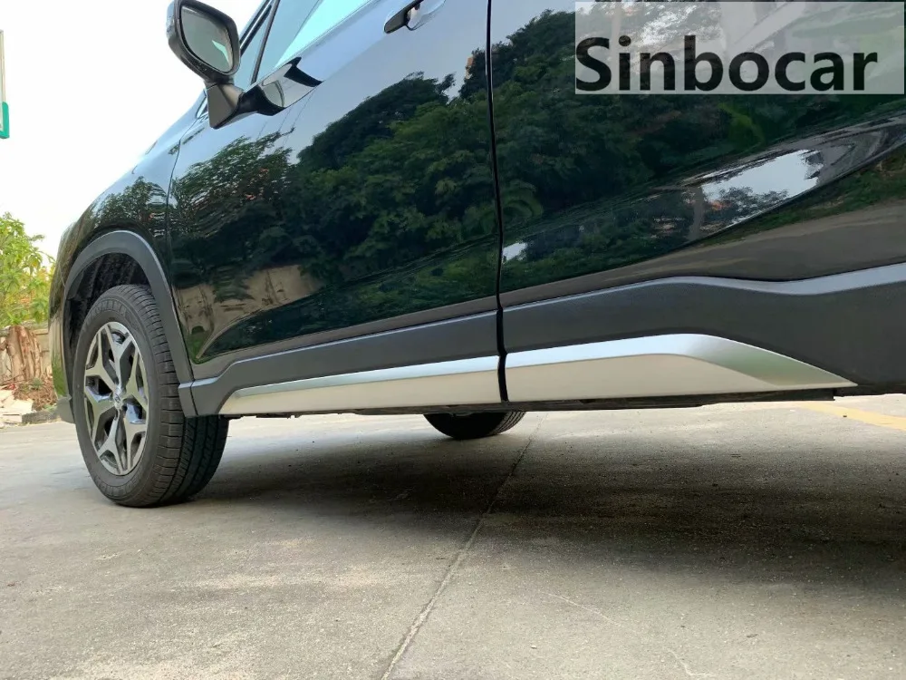 

Stainless Steel Side Door Body Molding CovStainless Steel er Trim For Subaru Forester SK 2019 2020 Free Shipping