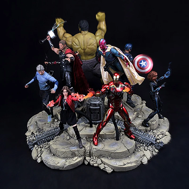 

1/6 Scale Resin Material Alloy Material Super Hero Battle Scene Platform Display for 12" Action Figure Body Doll Accessories DIY