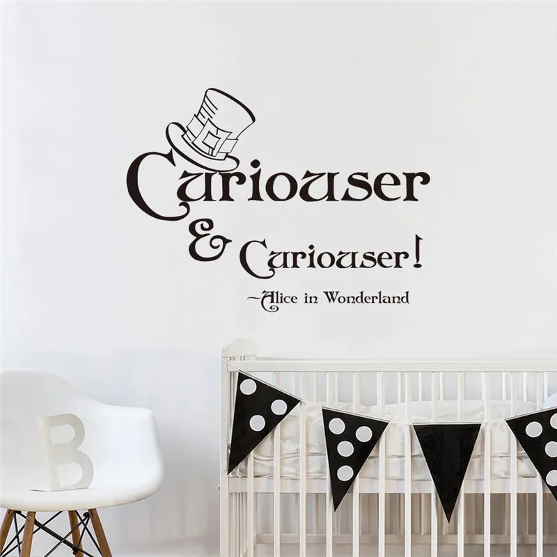 ملصقات جدار الأطفال غرفة نوم الشارات الإنجليزية خطابات قبعة المنزل الديكور غرفة نوم خلفية انفصال جدار ملصقا 2019