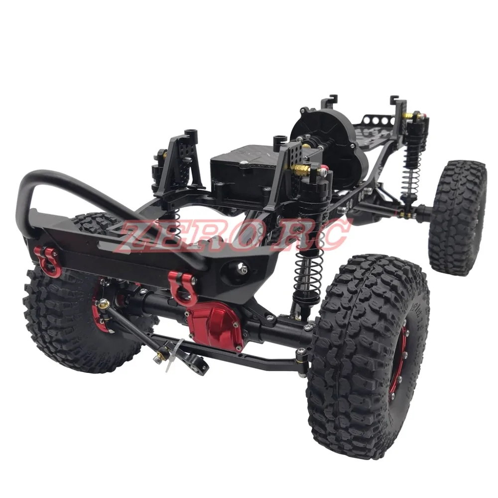 Cool Racing CNC алюминиевая и карбоновая рама осевая SCX10 шасси 313 мм Колесная база матовый черный