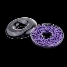 صندوق من 150 قطعة الوثائق المعدنية الأرجواني ملف تنظيم دبابيس ورق الإشارات المرجعية الرئيسية مدرسة مكتب القرطاسية 28x9 مللي متر(China)