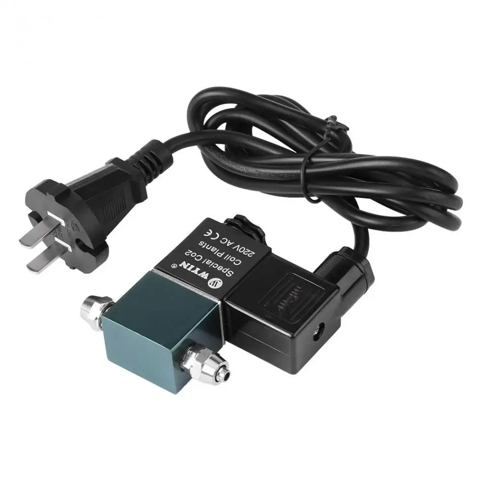 1 шт. 220 В низкотемпературный соленоидный аквариумный клапан CO2 Магнитный Соленоидный клапан аксессуар для аквариума магнитный клапан