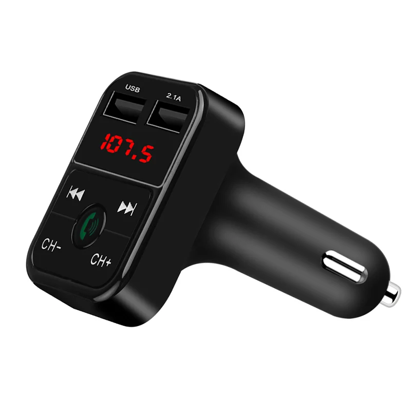 

Car Kit Handsfree Wireless Bluetooth FM Transmitter LCD MP3 Player USB Charger 2.1A Car Accessories Handsfree Digital Voltmeter