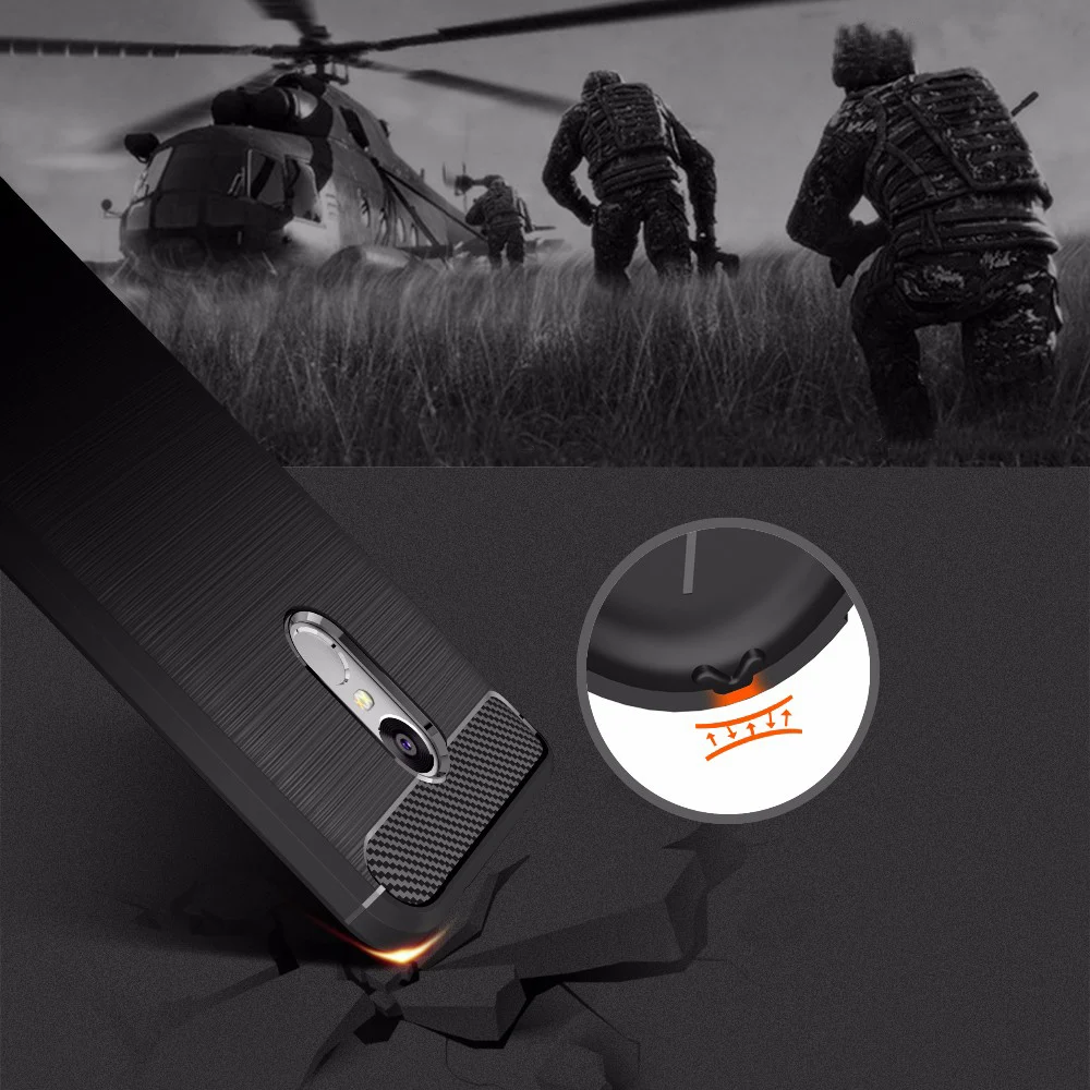 Case For Xiaomi Redmi Note 4 4X 5.5'' Brushed Armor Shockproof Soft TPU Case for Xiaomi RedMi Note 4 Pro Prime Cover 5