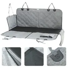 Автомобильные чехлы на сиденья Водонепроницаемый чехол для сиденья, для собак устойчивый к царапинам съемный кашемировый гамак для собак Нескользящие прочные чехлы на заднее сиденье для домашних животных