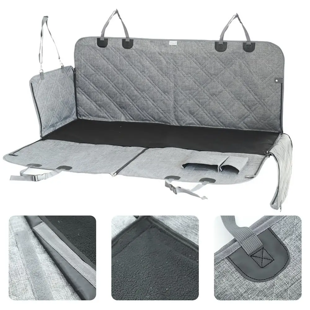 

Car Seat Covers Waterproof Dog Seat Cover Scratch Proof Detachable Cashmere Dog Hammock Nonslip Durable Pet Back Seat Covers