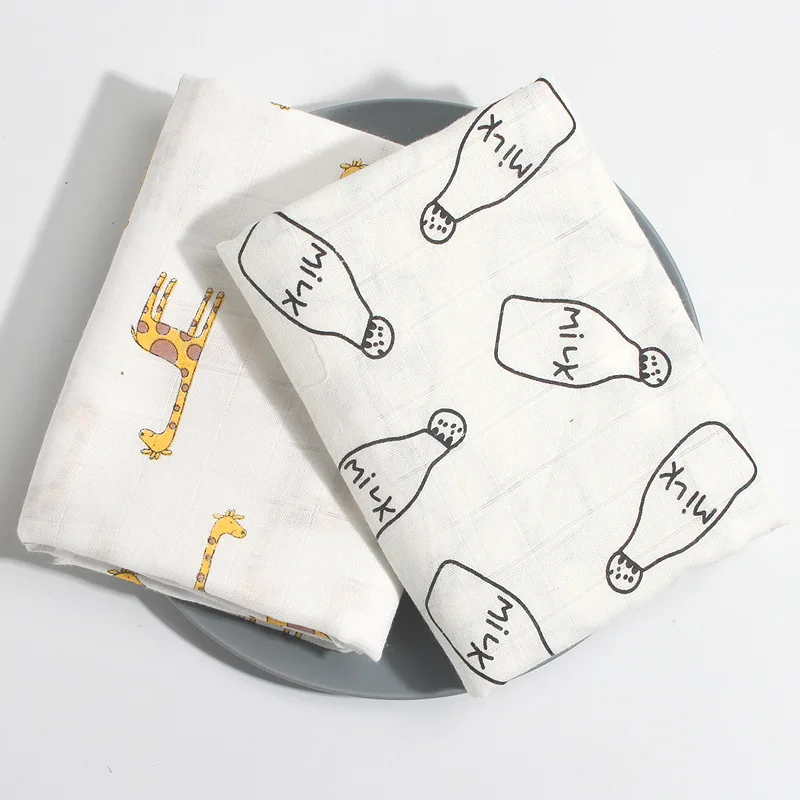 Baby Receiving Blankets 2 Layers Cotton Wrap Newborn Photography Props