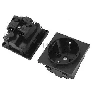 

2pcs 16A AC 250V German Type CEE 7/4 Schuko Socket Adapter Connector