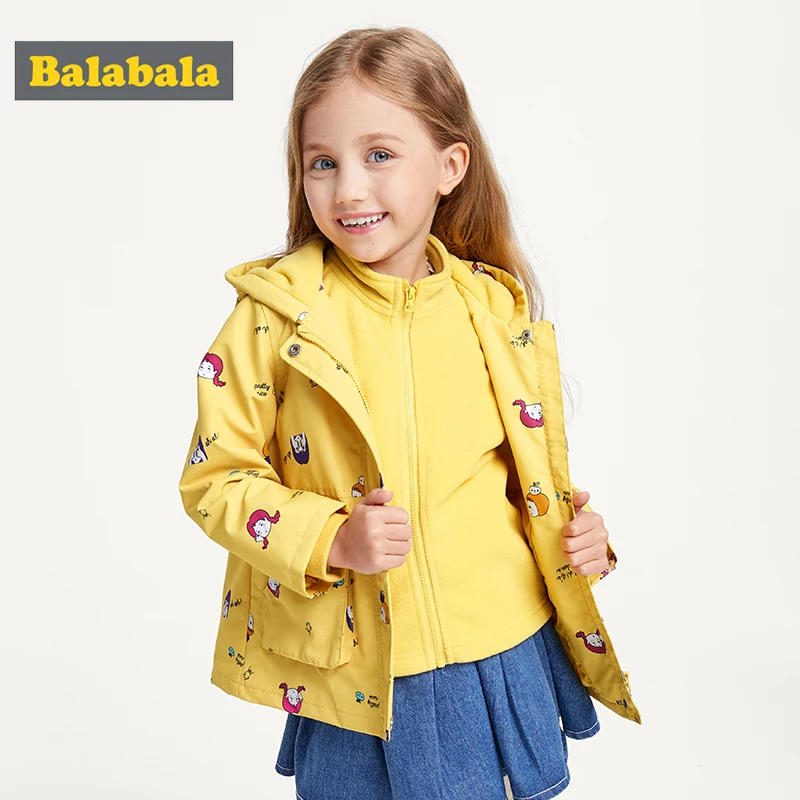 discount  Balabala Children clothing girls coat baby autumn 2019 new Korean version fashion children's cotton