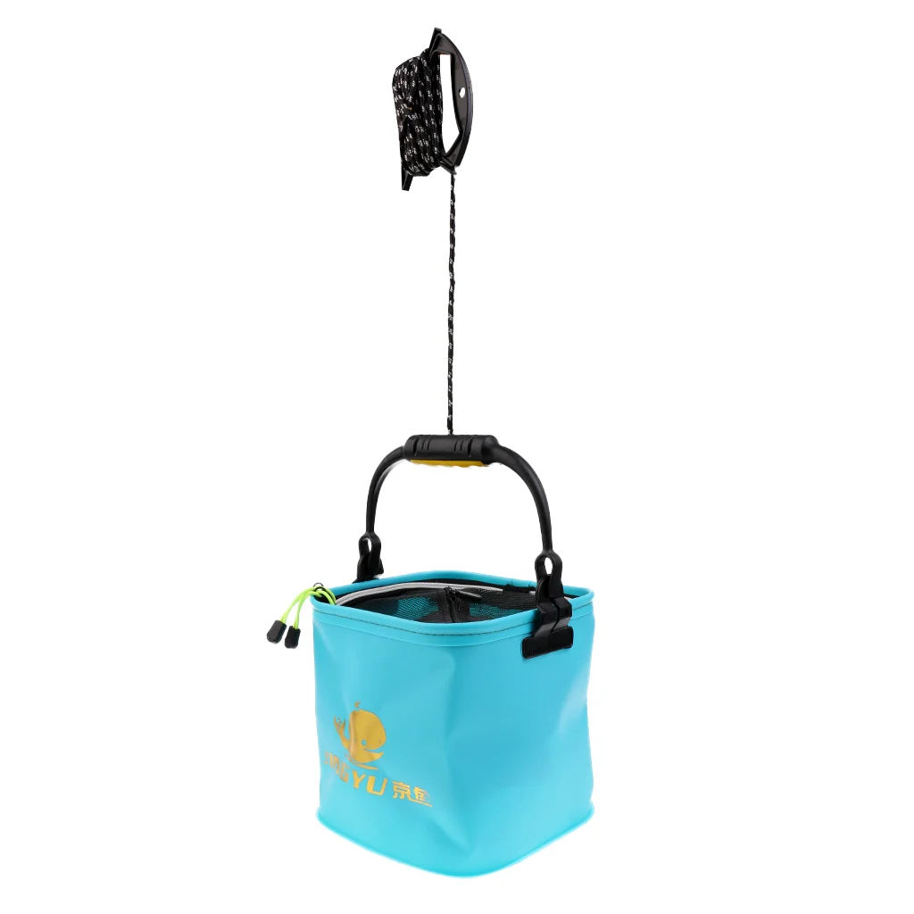 Outdoor Camping Fishing Folding Pail Collapsible Bucket Water Container Box Fishing Accessories Tackle