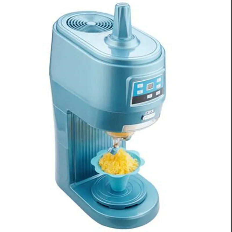 

220V Commercial Automatic Electric Fancy Continuous Ice Crusher Ice Cream Maker Machine With Timer High Quality For Shop