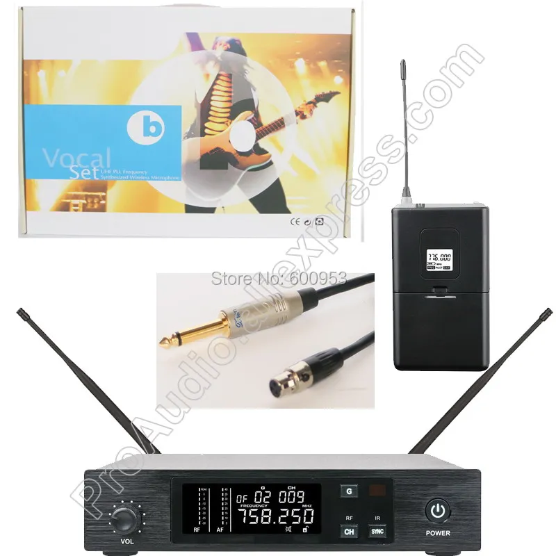 Беспроводной гитарный микрофон MICWL UHF система QLX с гитарным кабелем Регулируемая