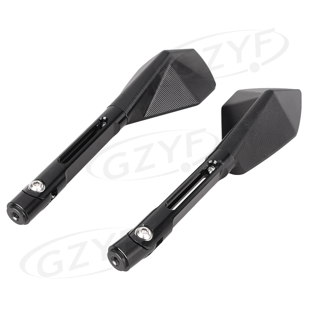 Rear View Side Wing Mirrors for most Motorcycle street bikes/cruisers/choppers/dirt bikes/scooters with 8mm & 10mm thread