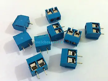 

100pcs 2 Pin Screw Terminal Block Connector 5mm Pitch B