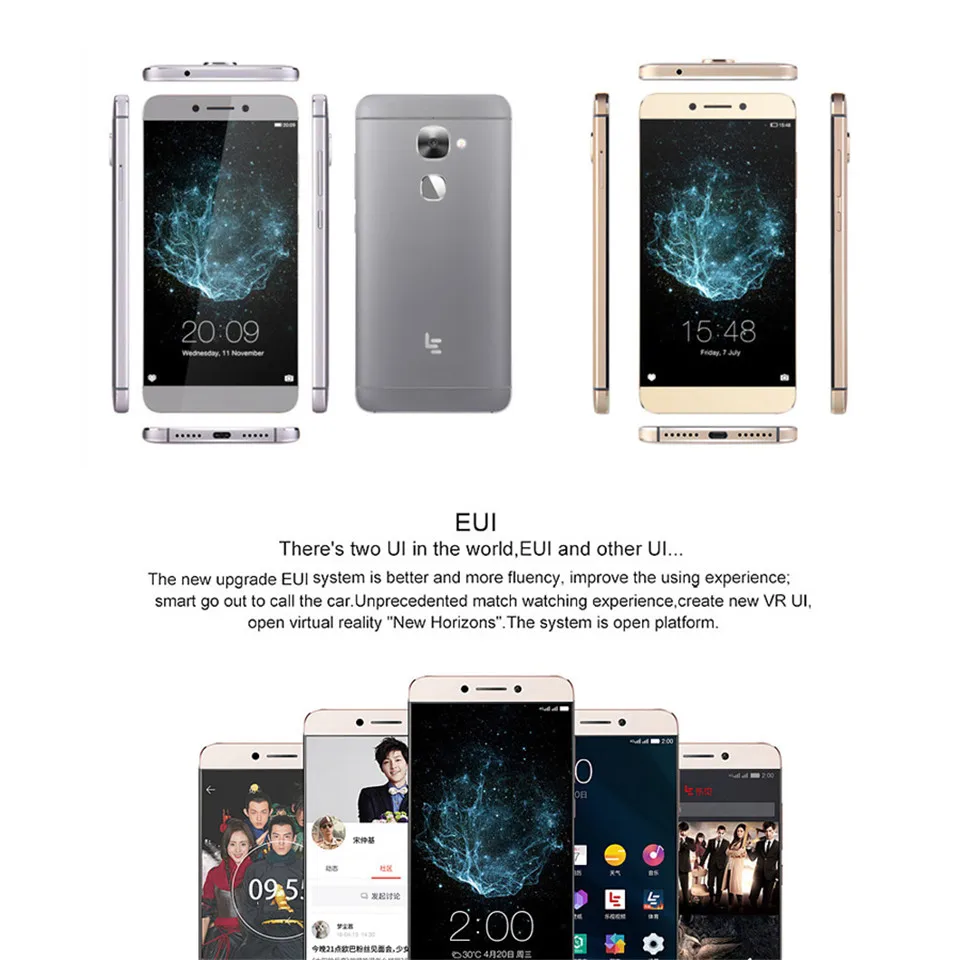 Letv Le 2X520 4G LTE мобильный телефон 32G rom Android 6,0 смартфон Восьмиядерный 5,5 дюймов 16 МП камера отпечаток пальца 1080P