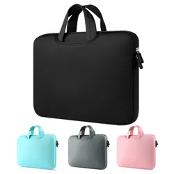 На цветной молнии Laptop Sleeve для Macbook Air Pro retina 11 12 13 14 15 13,3 15,4 15,6 дюймов тетрадь сумка компьютер сумочка