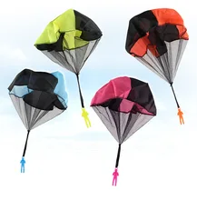 Mini Kids Parachute Hand Throwing Parachute Toy Play Outdoor Games Children Educational Parachute With Figure Soldier south korean high school parachute kids in southern california