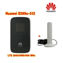 Открыл Huawei e589u-512 4 г мобильную точку доступа LTE Wi-Fi модем маршрутизатора плюс антенна