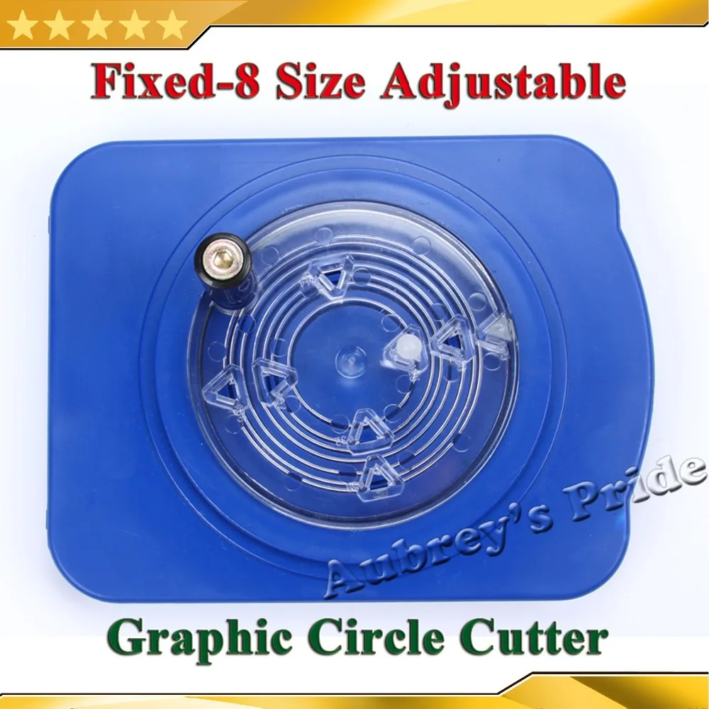 Фиксированный 8 размеров регулируемый круглый вращающийся круг графический резак для бумаги острое лезвие кнопка на плате