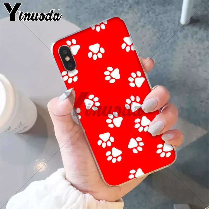 11pro MAX собачья лапа дизайн DIY печать рисунок чехол для телефона оболочка Apple iPhone 8 7 6