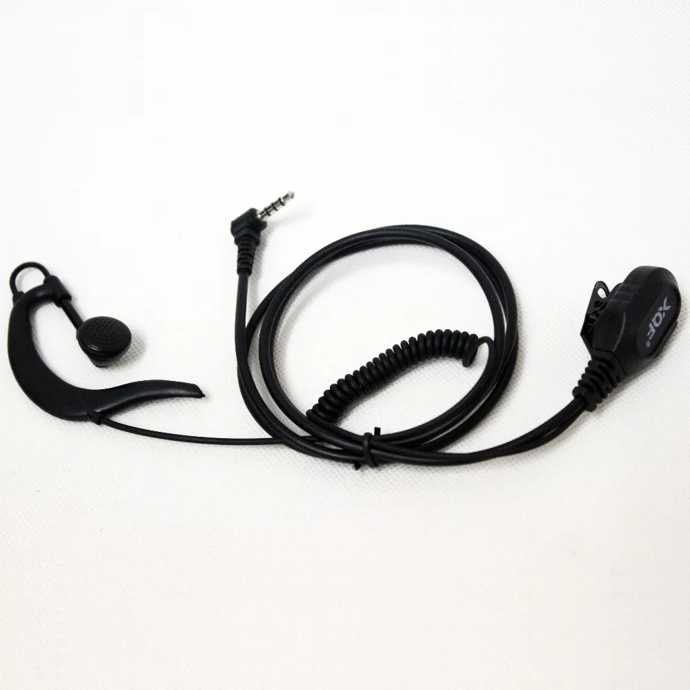 

XQF 1pin 3.5mm G-shaped Ear hook Earphone Mic PTT Headset For Yaesu Vertex VX-2R VX-3R FT-10R FT-60R VX-351 VX-354 Two way radio