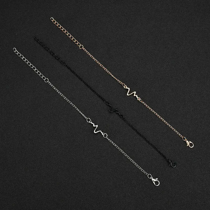 Heartbeat Rhythm Anium Steel Ecg Ekg Bracelets Anium Steel Ecg Ekg