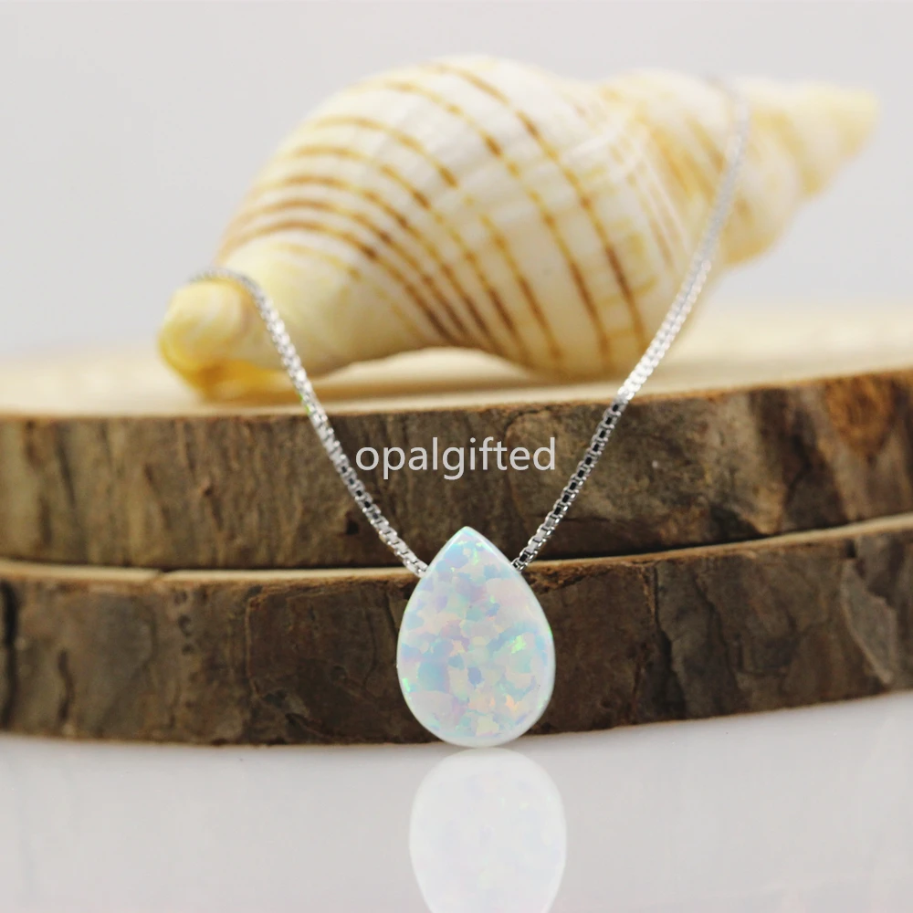 Ожерелье из искусственного опала 1 шт.|opal necklace|sterling silver925 sterling silver |