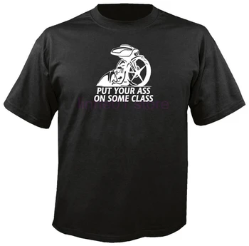PUT YOUR ASS ON SOME CLASS, BAGGER T-SHIRT biker street touring glide harley flh