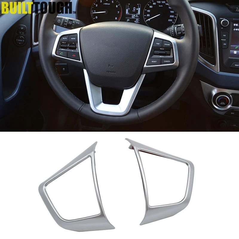 Для Hyundai Creta 2015 2016 2019 хромированная внутренняя панель рулевого колеса отделка